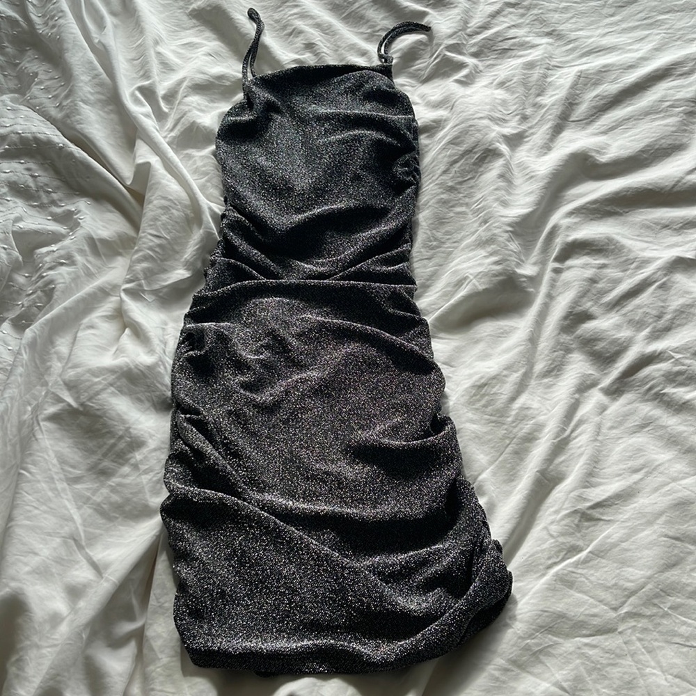 Stunning black and silver dress